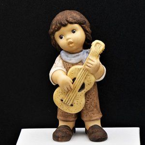 Goebel Figurine, Nina Marcos, Limpke, Boy Figurine Playing Guitar, Home Decor